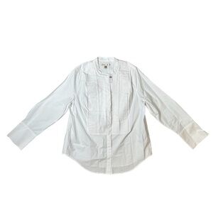 Banana Republic White Cotton Button Shirt NWT Womens Size Large